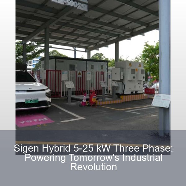 Sigen Hybrid 5-25 kW Three Phase: Powering Tomorrow's Industrial Revolution